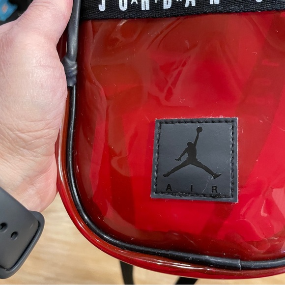 Nike Air Jordan jelly festival crossbody bag red, Rare - Picture 15 of 15